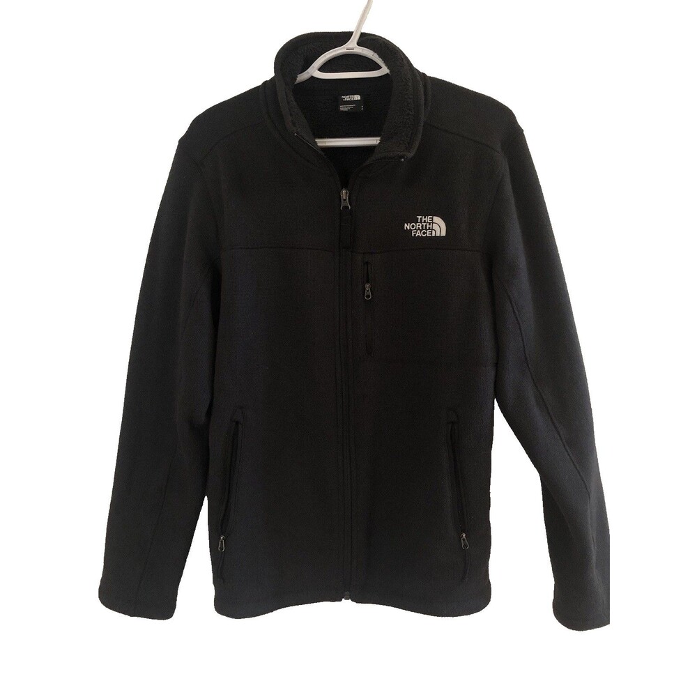 The North Face Gordon Lyons Full Zip Jacket Heather Black Fleece Mens Small